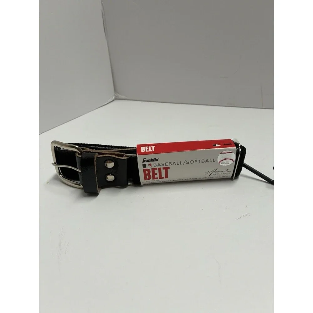 Franklin Black Baseball/Softball Belt - 1.25